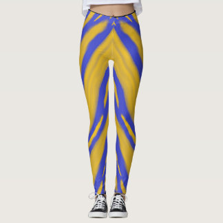 Golden Cloud Waves Reflection  Leggings