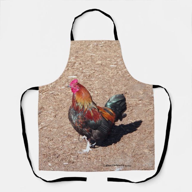 Golden Cockerel Rooster apron (Front)