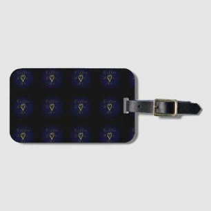Golden Coffee Luggage Tag