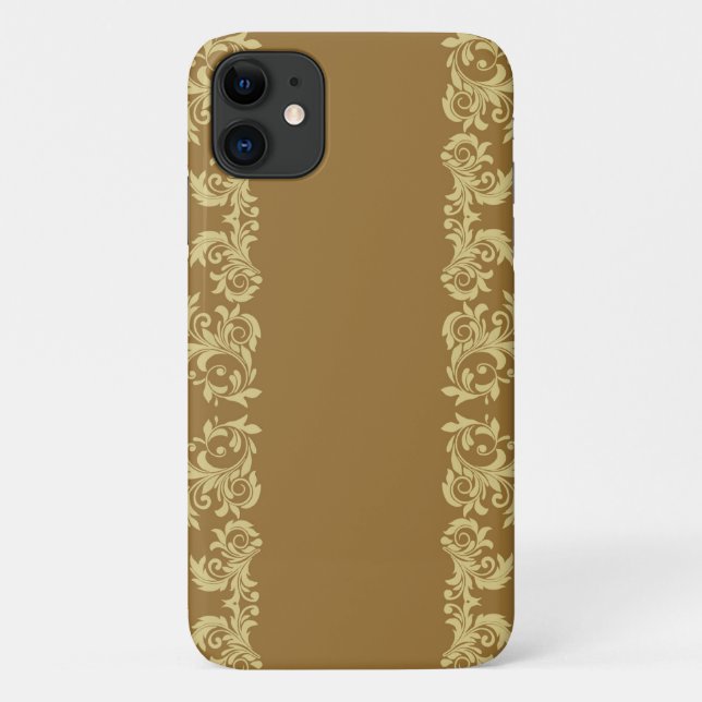 Golden Coffee Swirls Case-Mate iPhone Case (Back)