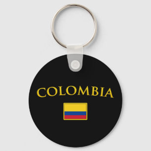 Golden Colombia Keychain