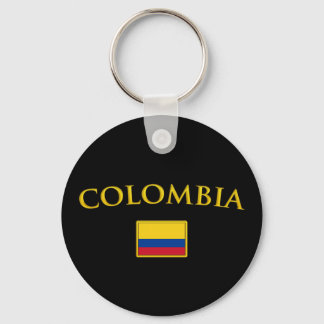 Golden Colombia Keychain