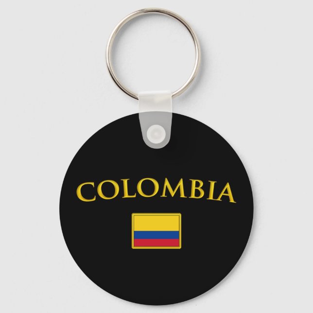 Golden Colombia Keychain (Front)