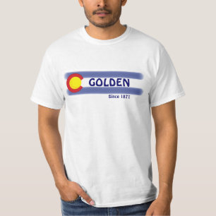 Golden Colorado local flag value tee