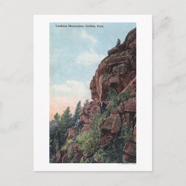 Golden, Colorado - Lookout Mountains View Postcard (Front)