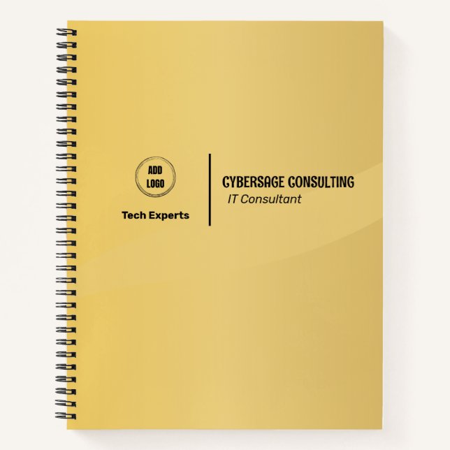 Golden Colour Design  Notebook (Front)
