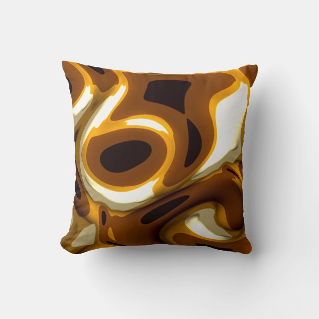 Golden colours  throw pillow (Front)