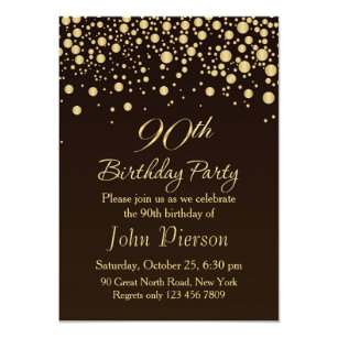90th birthday invitations announcements zazzle ca