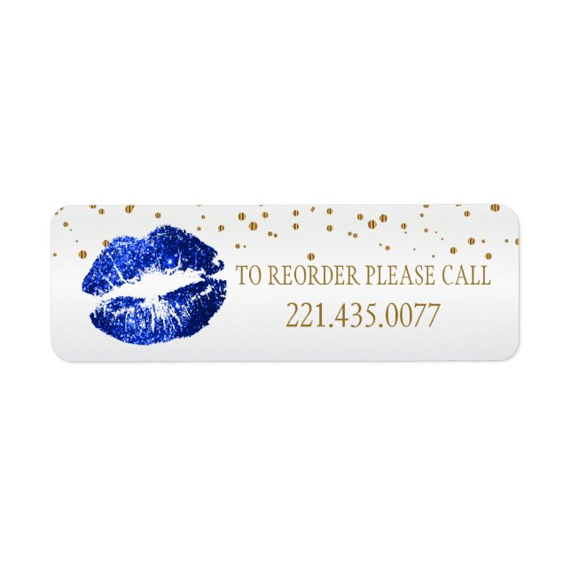 Golden Confetti & Blue Lips 2 - Reorder (Front)
