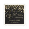 Golden confetti, hearts 50th Wedding Anniversary