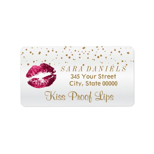 Golden Confetti & Hot Pink Lips