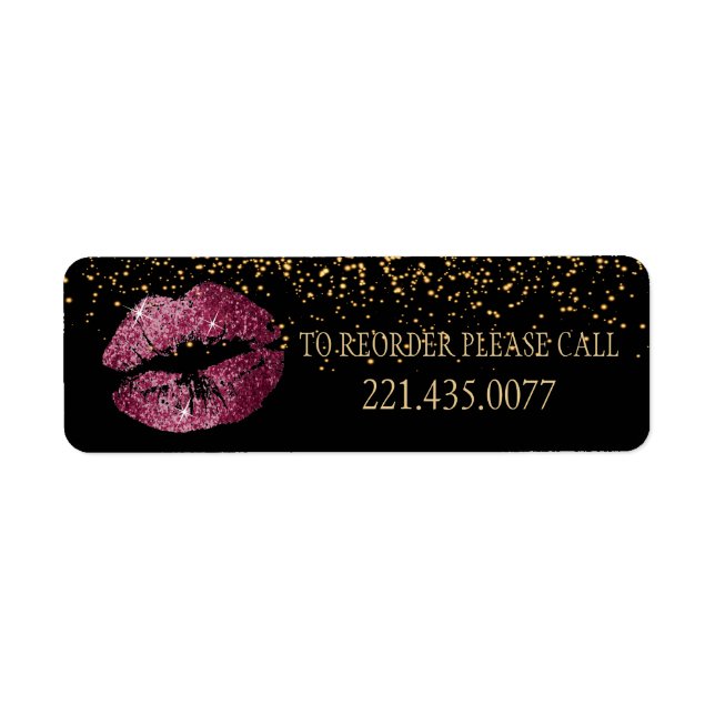 Golden Confetti & Vin Rouge 💋 lèvres - Récommande (Devant)