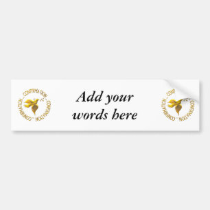 GOLDEN CONFIRMATION & HOLY SPIRIT BUMPER STICKER
