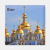 Golden copes of in cathedral in Kiev taken in spri
