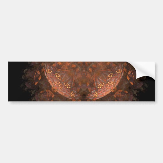 Golden Copper Shimmer Bumper Sticker (Front)