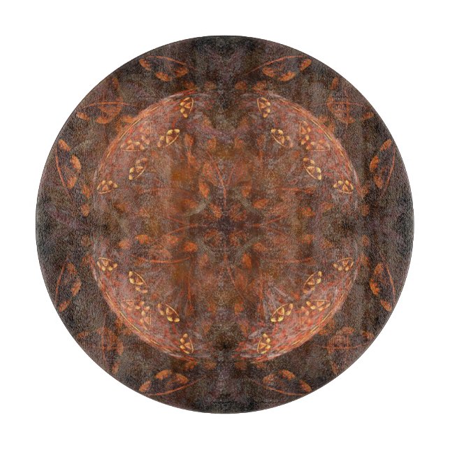 Golden Copper Shimmer Cutting Board (Front)