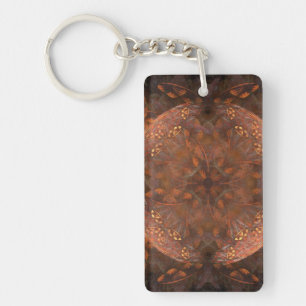 Golden Copper Shimmer Keychain