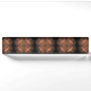 Golden Copper Shimmer Nameplate