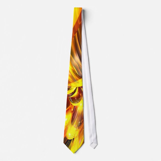 Golden Cosmos Abstract Tie (Front)