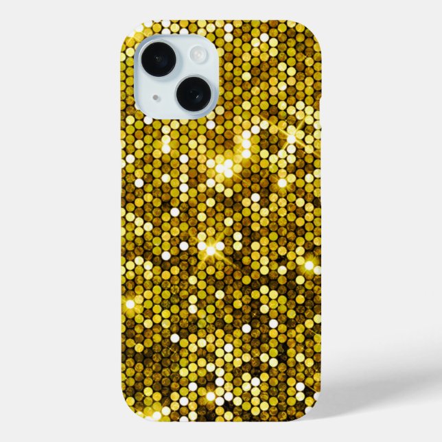 GOLDEN COVER FOR I PHONE 15  (Back)