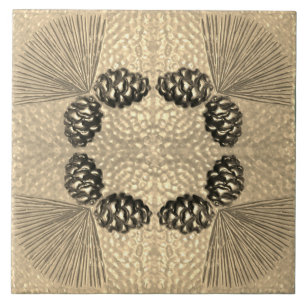 Golden Craftsman Ponderosa Pinecone Tile