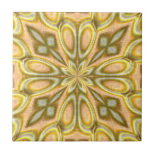 Golden Crazy Daisy Tile