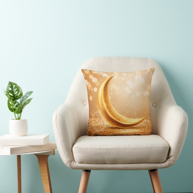 Golden Crescent Moon Cushion (Chair)