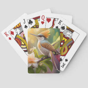 Golden Crested Honeyeater Fantasy Bird Playing Cards