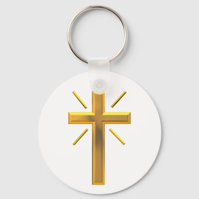 Golden Cross 4 Keychain (Front)