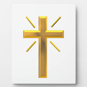 Golden Cross 4 Plaque