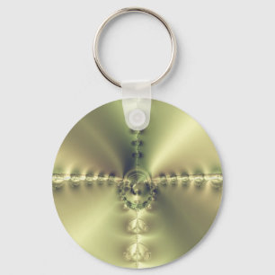 Golden Cross Keychain