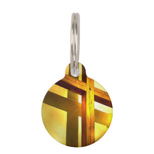 Golden Cross Pet Tag