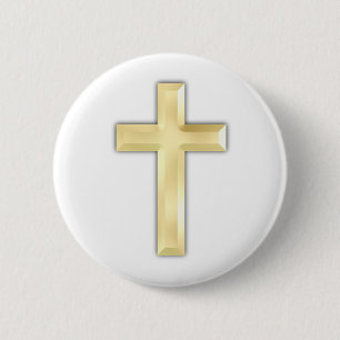 Golden Crosses 2 Inch Round Button