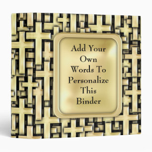 Golden Crosses Binder