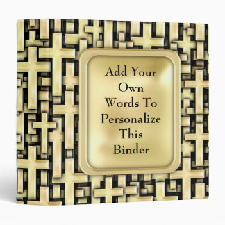 Golden Crosses Binder