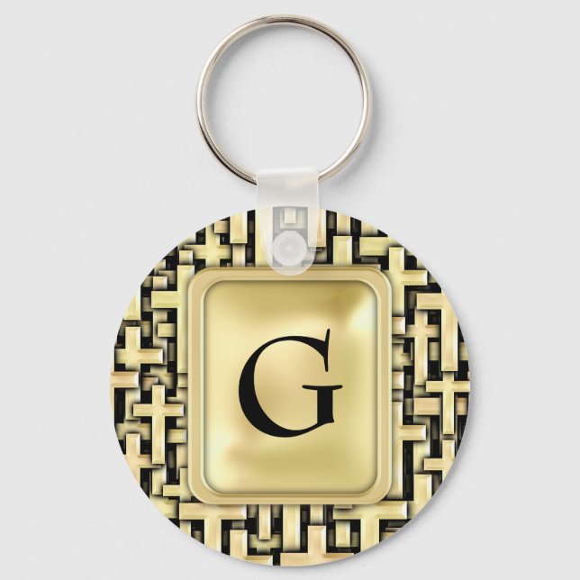 Golden Crosses Keychain (Front)