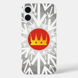 Golden crown iPhone 16 plus case