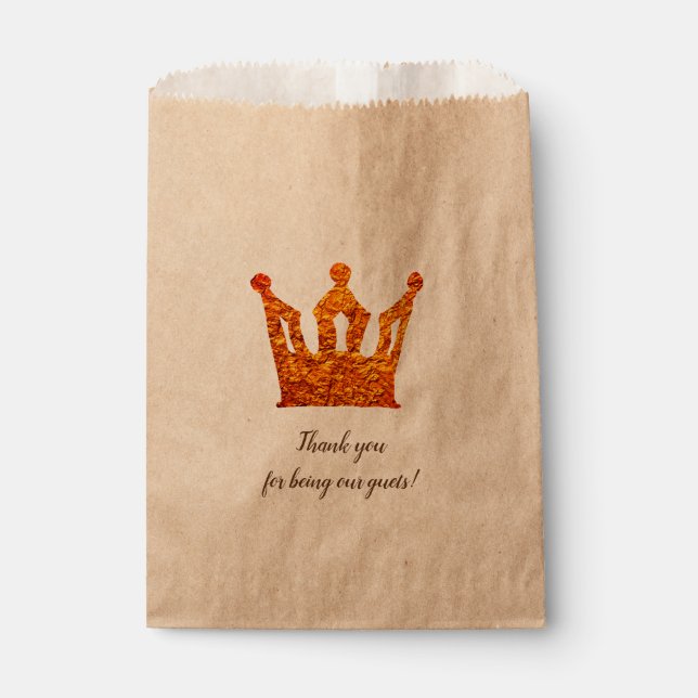 Golden Crown Favour Bag (Front)