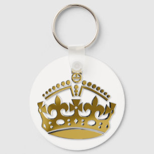 Golden crown keychain