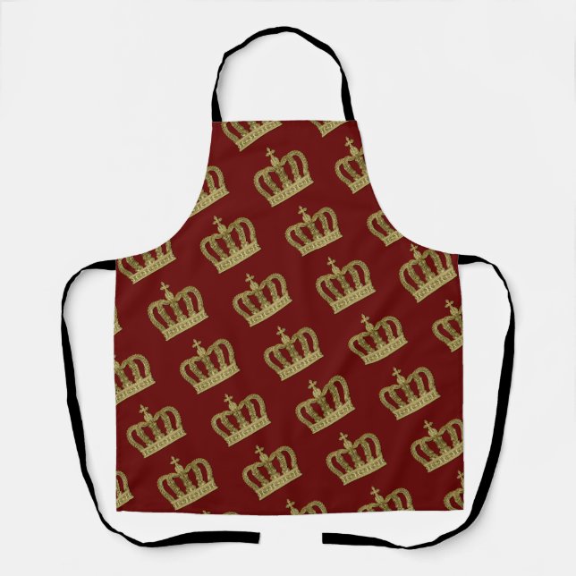 Golden Crown - luxury royal 2 Apron (Front)