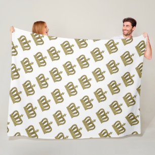 Golden Crown - luxury royal 2 Fleece Blanket