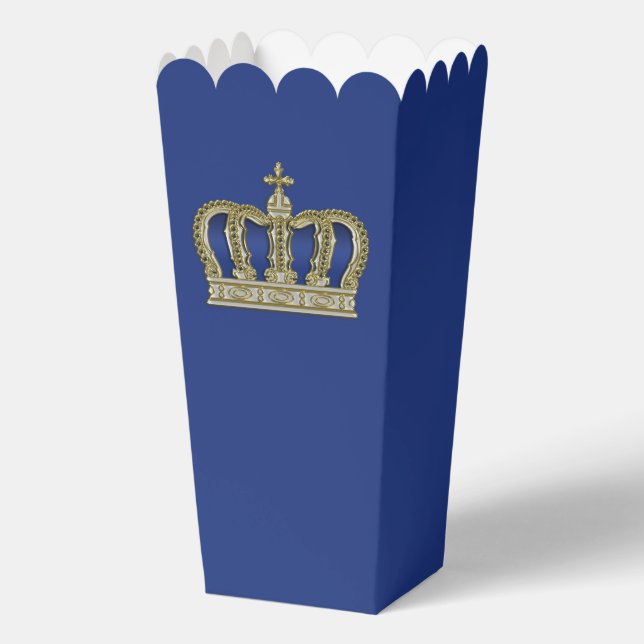 Golden Crown - luxury royal 6 Favor Box (Back)
