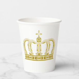 Golden Crown - luxury royal Paper Cups