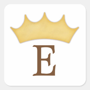 Golden Crown Monogram Kids Personalized Royal Seal