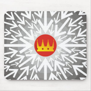 Golden crown mouse pad