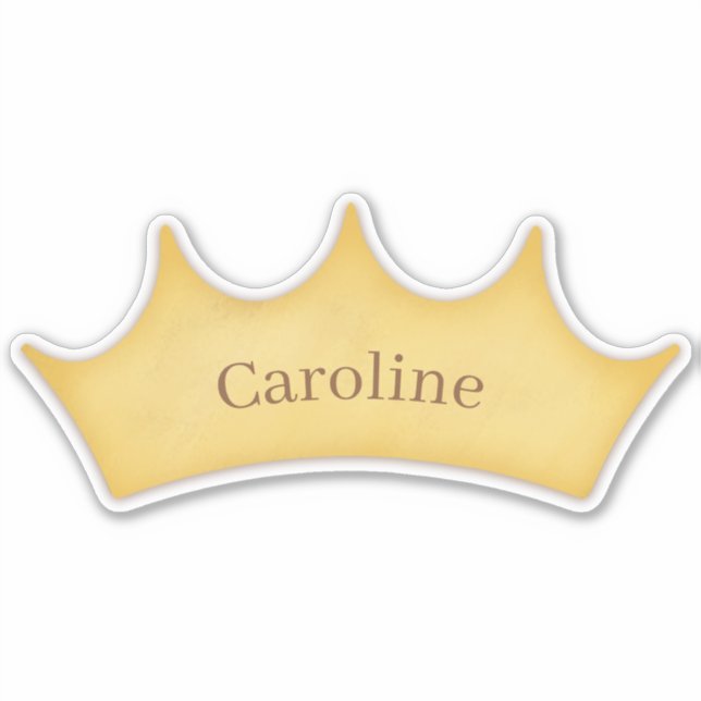 Golden Crown Nursery & Kids Room Personalized Name (Front)