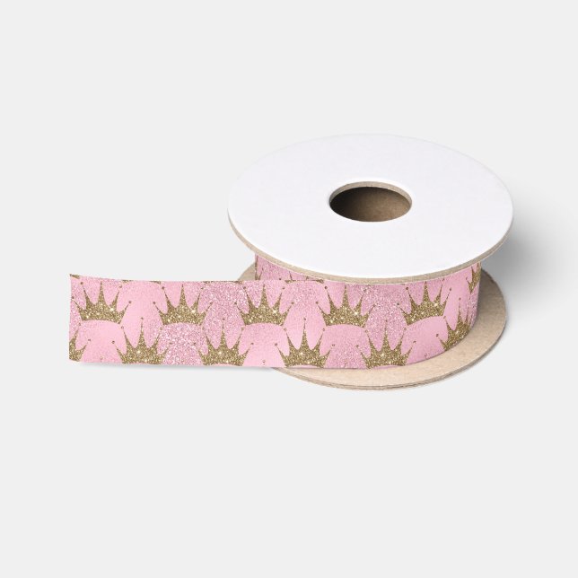Golden Crown  Satin Ribbon (Spool)