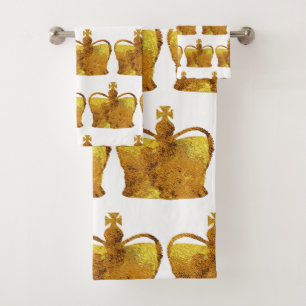 Golden Crown Towel Set