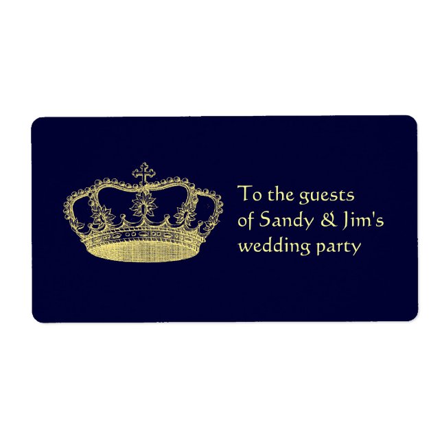 Golden Crown with your text (Front)