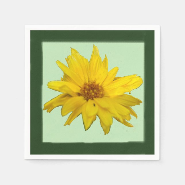 Golden Crownbeard Paper Napkin (Front)